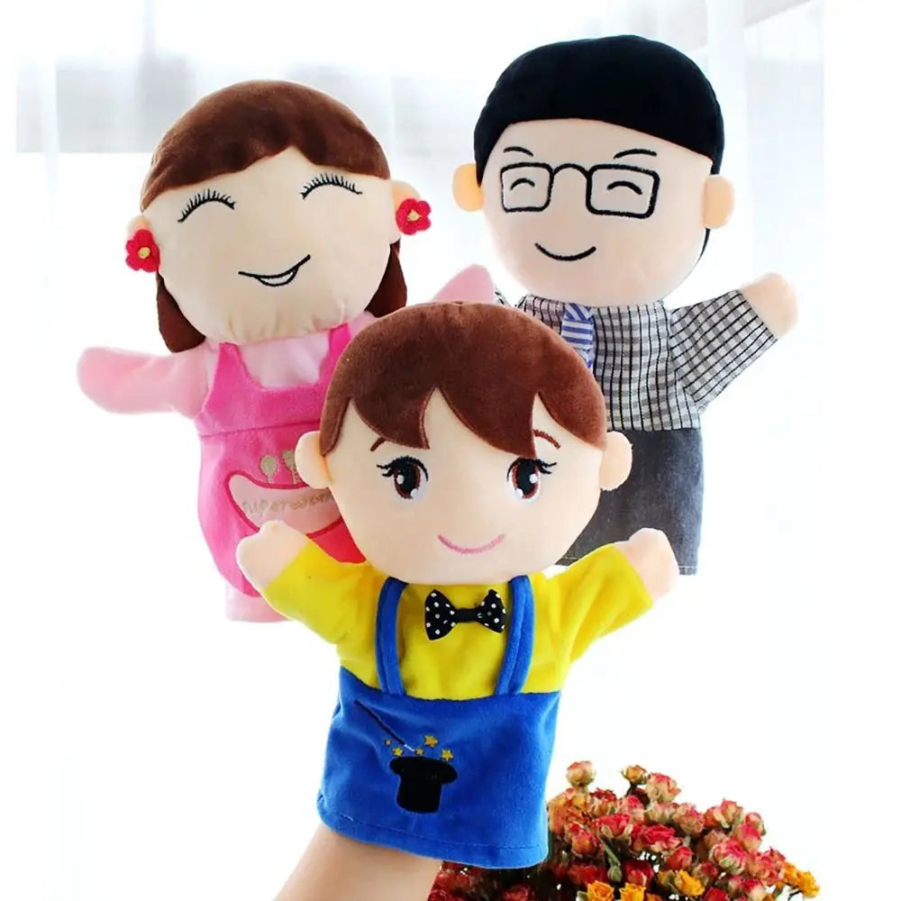 Plush Family Hand Puppets 25cm – Storytelling Finger Puppet
