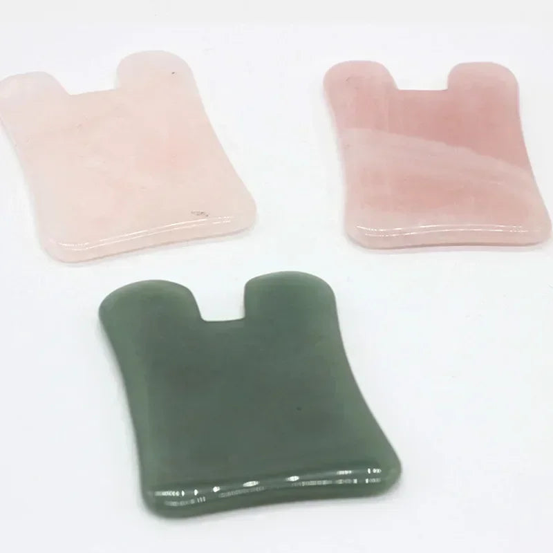 Natural Stone Gua Sha Facial Massage Tool | Crystal Gift Box Set