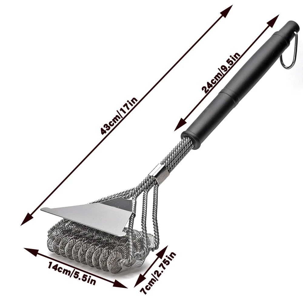Safe Grill Brush Bristle BBQ Great Grilling Accessories Rust