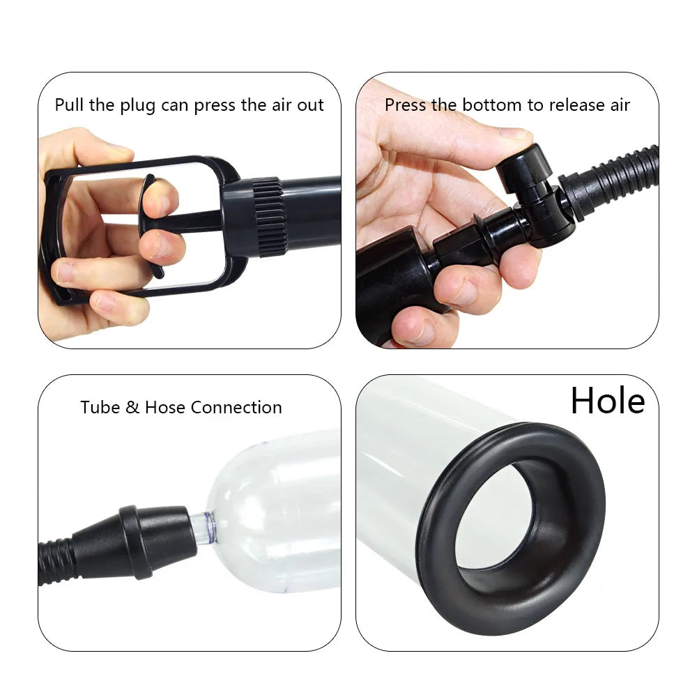 Penis Pump Mnual Enlarger Male Enhancement Erection Sex Toys Man