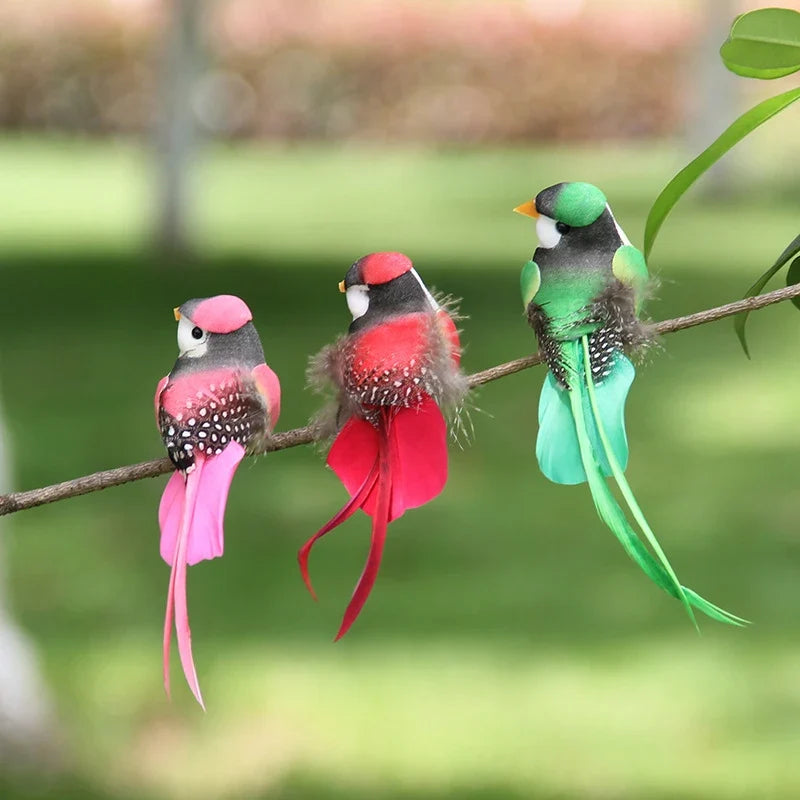 Swallow Tail Bird Clip – Handmade Artificial Bird Ornament