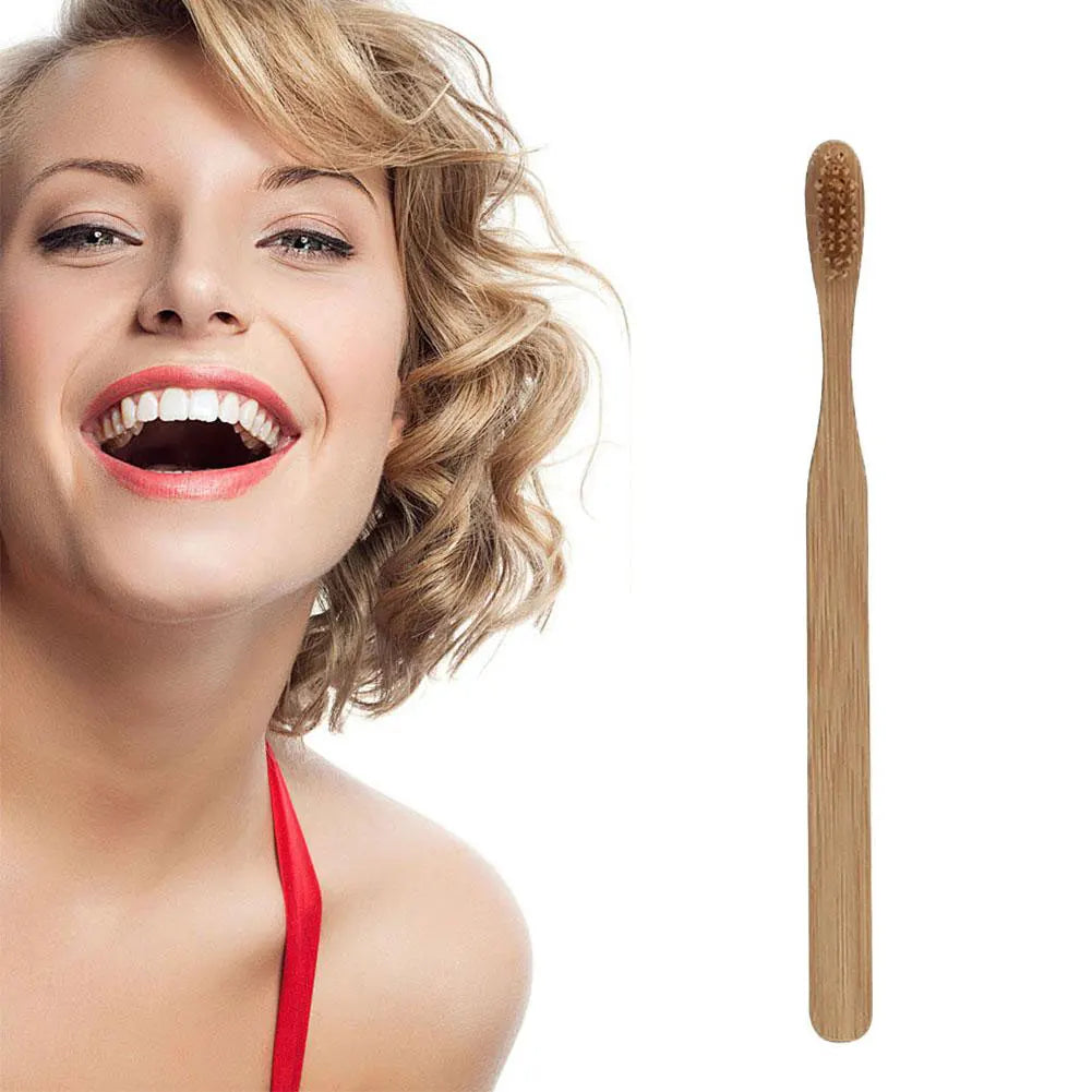 Bamboo Toothbrush Set | Soft Bristle, Eco-Friendly 1 or 10 Pack