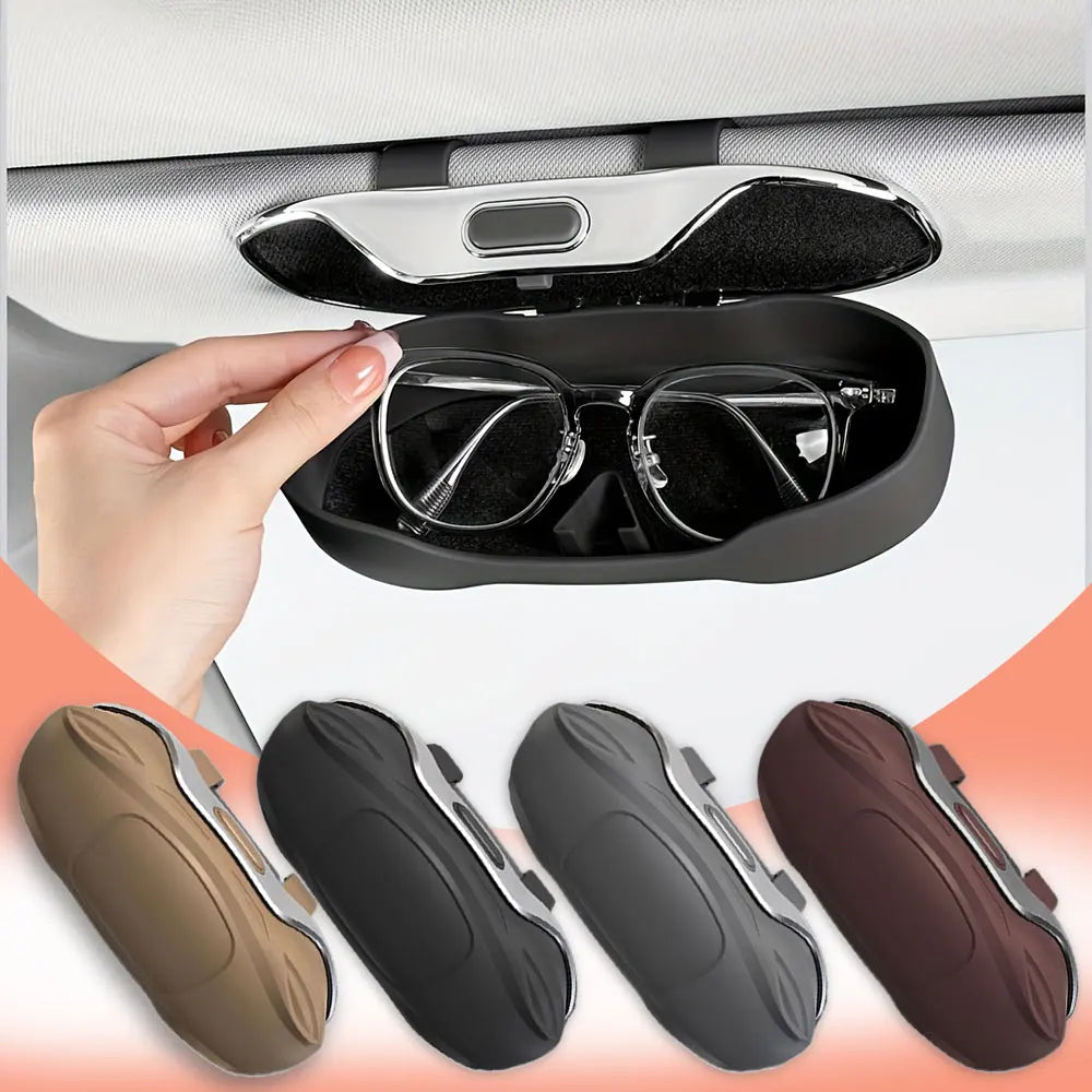 Car Sun Visor Sunglasses Holder – ABS Eyeglass Case