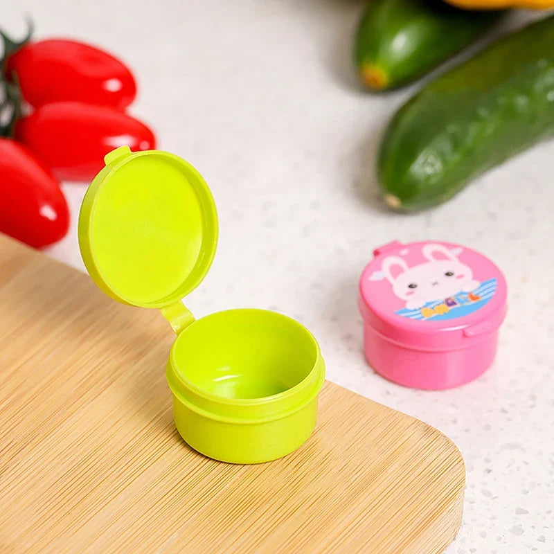 4-Pack Mini Bento Condiment Containers – BPA-Free Sauce Bottles