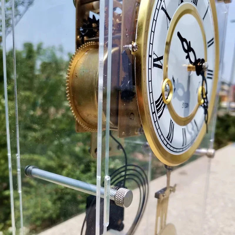Vintage Pendulum Desk Clock – Luxury Copper Movement & Chime