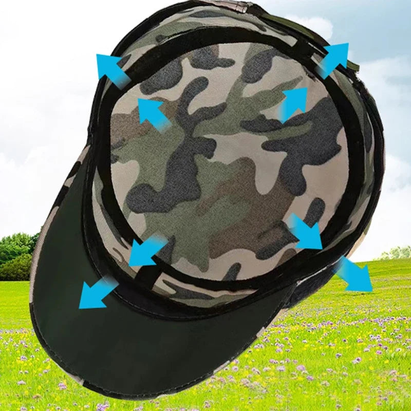 Camo Baseball Cap – Adjustable UV Sun Hat for Women & Men