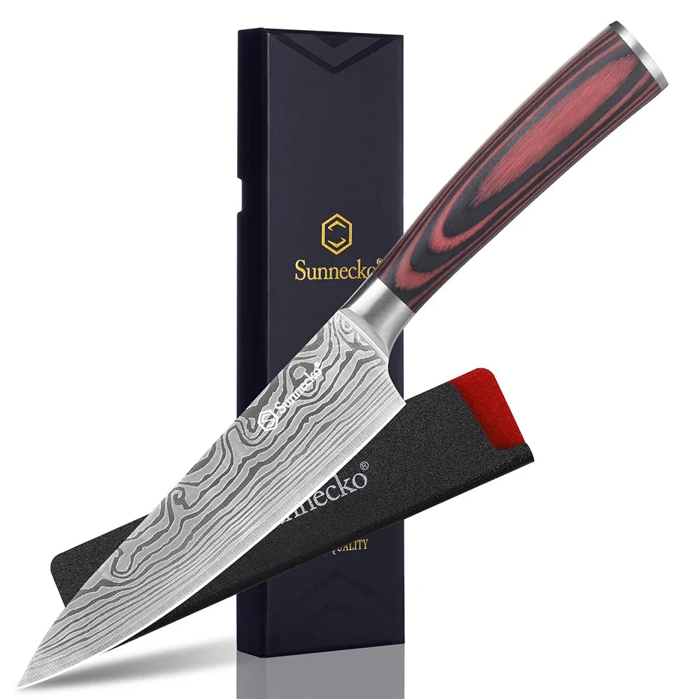 Sunnecko Chef's Knife 8" & 5.5" High Carbon Stainless Steel