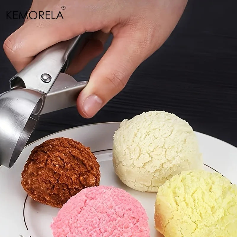 KEMORELA Stainless Steel Ice Cream Scoop – Ergonomic Handle