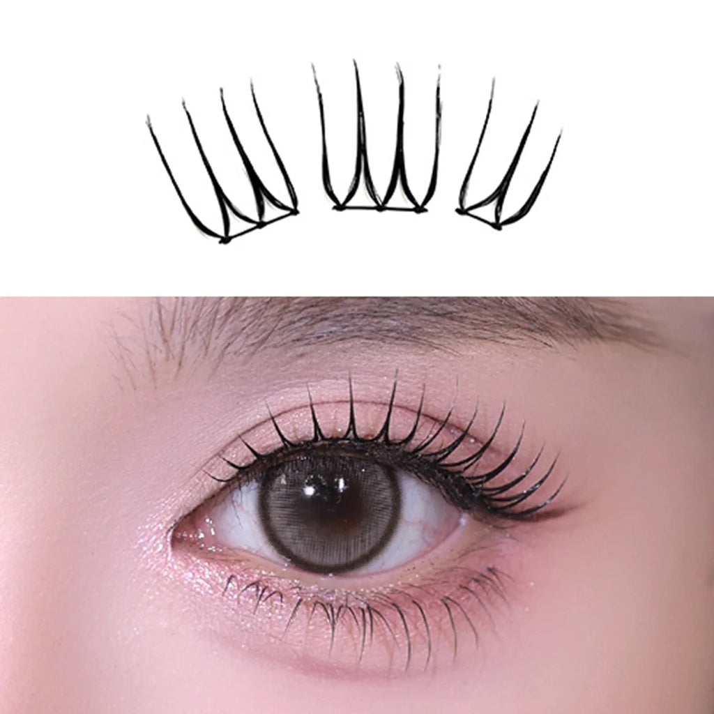 C Curl 8–12mm Wispy DIY Eyelash Clusters | Black Stem