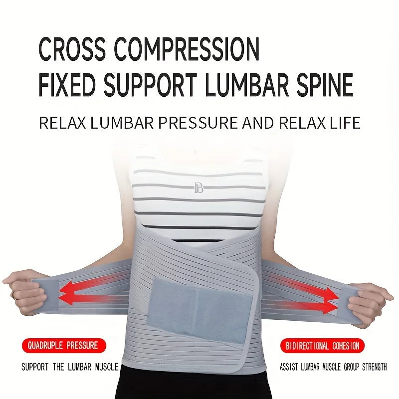 Adjustable Lumbar Support Belt | Double Pull Back Brace Corset