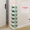 Stackable Folding Shoe Rack Organizer – Multi-Layer Shelf
