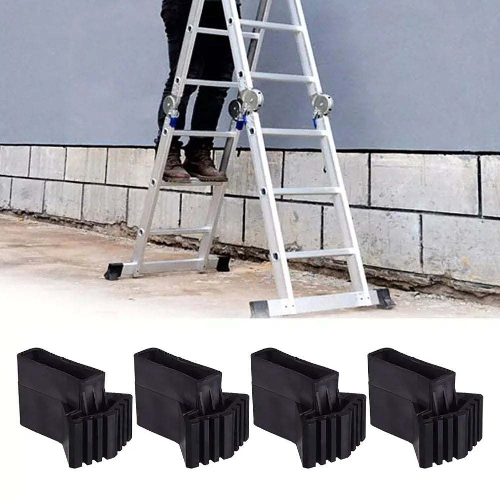 Non-Slip Rubber Ladder Feet Pads & Furniture Protectors 4/6 Pcs