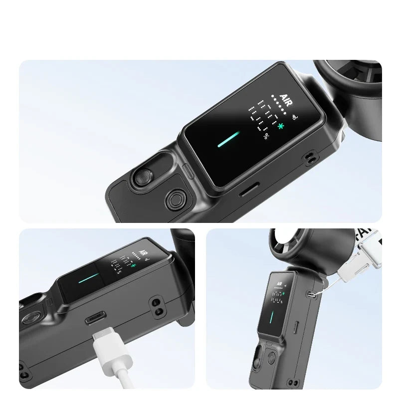 Portable Mini Handheld Fan | USB Rechargeable, 100-Speed Cooling