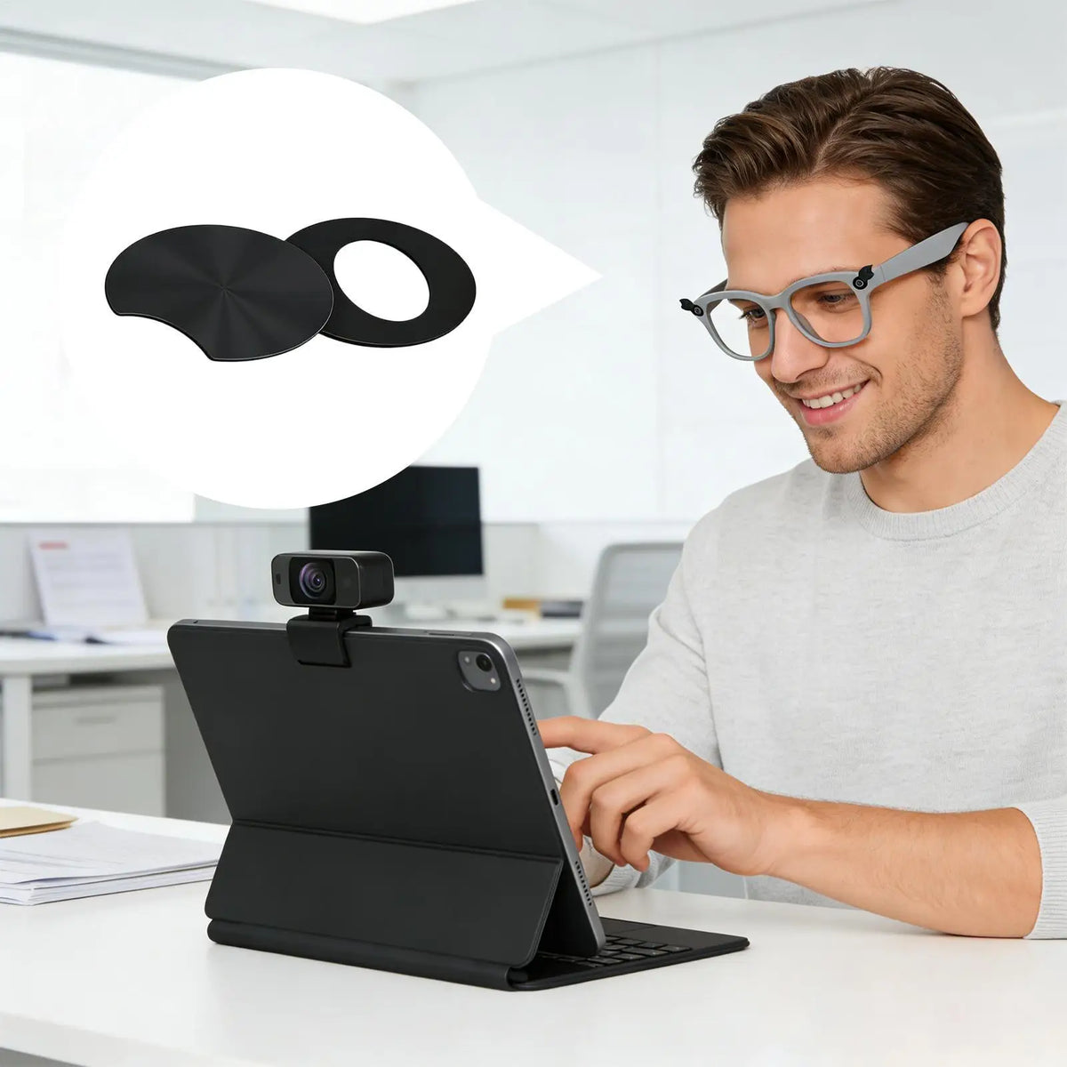 Glasses Camera Cover 3-Pack | Anti-Spy Lens Privacy Blocker