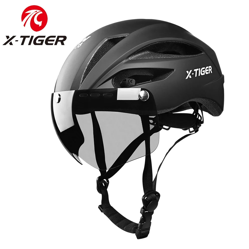 X-TIGER Lightweight MTB Road Bike Helmet with Magnetic Goggles