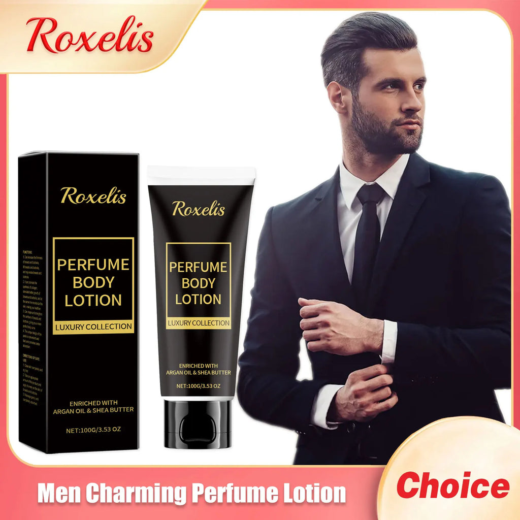 Roxelis Men's Lemon Scent Perfume Body Lotion Balm 100g