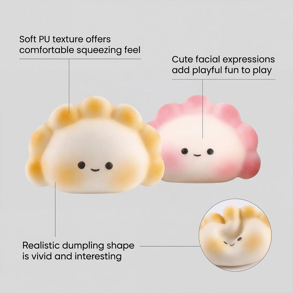 Dumpling Squishy Slow Rising Fidget Toy – Sensory Squeeze Ball