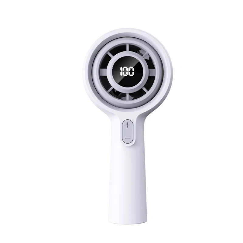 Mini Handheld Rechargeable Fan – High-Speed Brushless 3000mAh