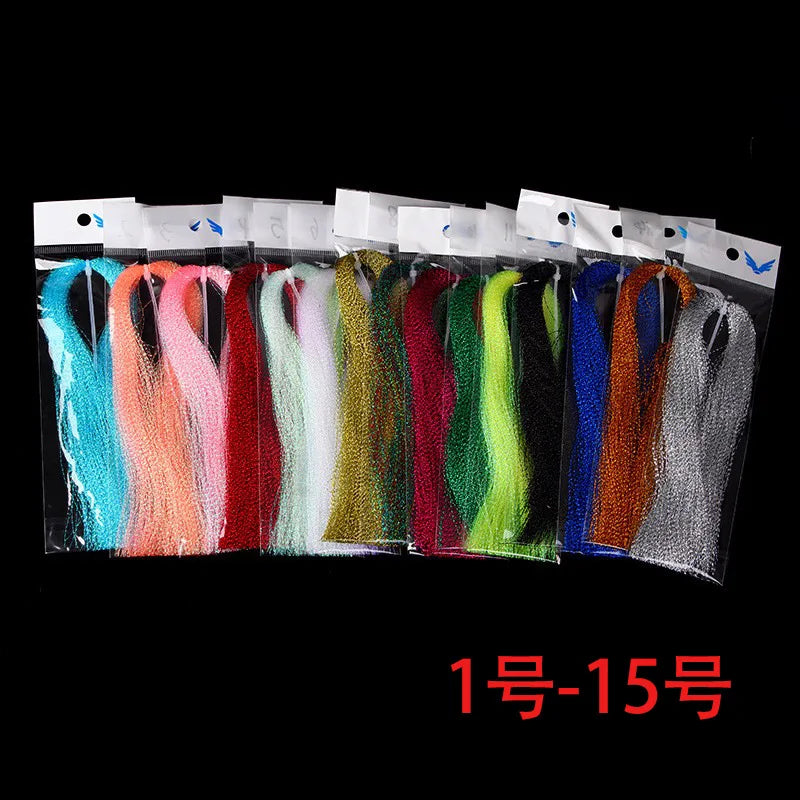 Crystal Flash Flashabou Tinsel – Fly Fishing Lure Tying Material