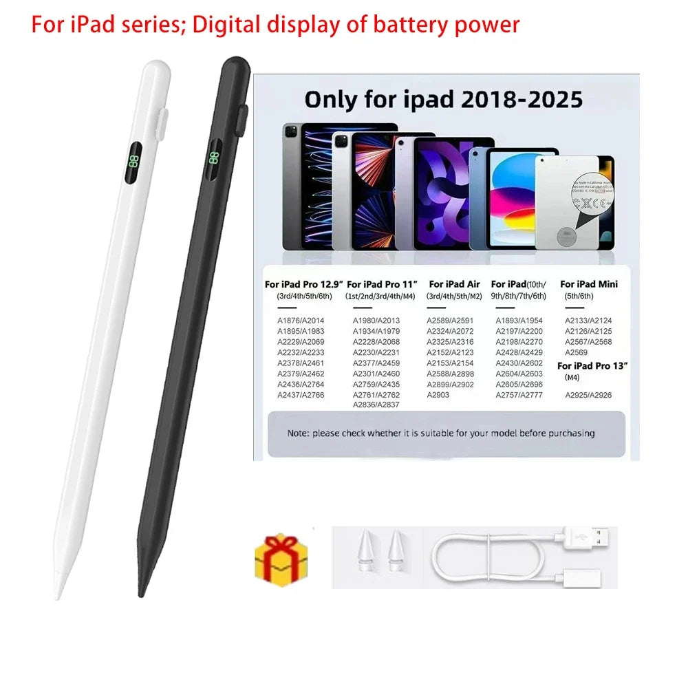 Stylus Pen for Apple iPad Air Pro Mini – Battery Display