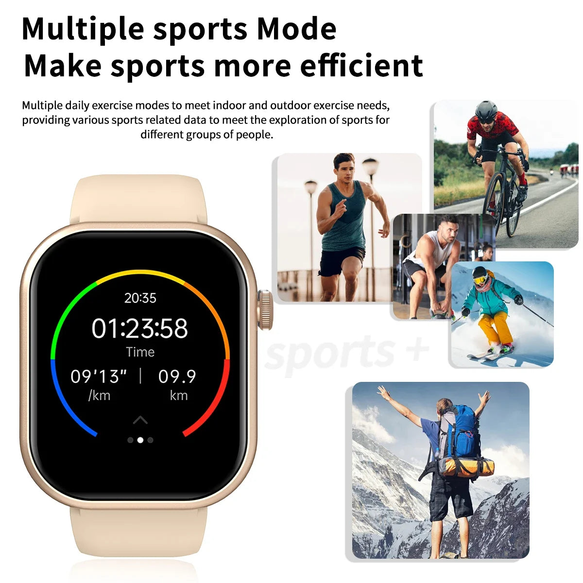 LOMAXFR Smartwatch – Wireless Calling, Multi-Sport, iOS & Android