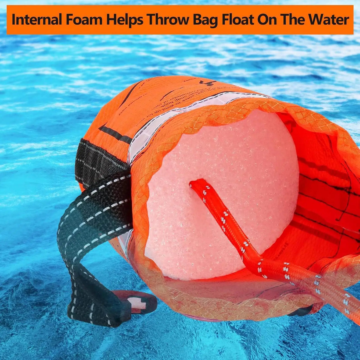 Reflective Water Rescue Throw Bag – 15m Kayak Throw Line