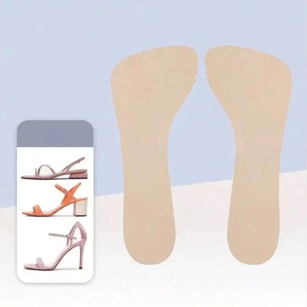 Women's Anti-Slip Adhesive Sandal Insoles | 3/4 Cushion Insert