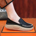 YBQJOO Women's Platform Slip-On Loafers | Soft Sole Work Shoes