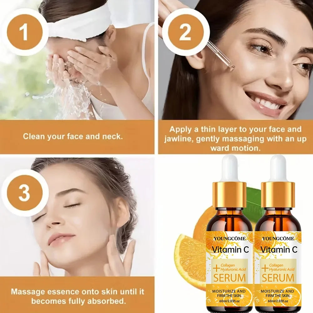 YOUNGCOME 2-Pack Vitamin C & Hyaluronic Acid Brightening Serum