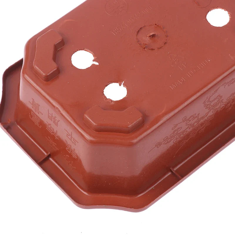 Vintage Rectangular Plastic Bonsai Pot | Cactus Flower Planter