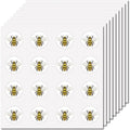 128Pcs Bee Round Stickers – Waterproof Self-Adhesive Cartoon Decals