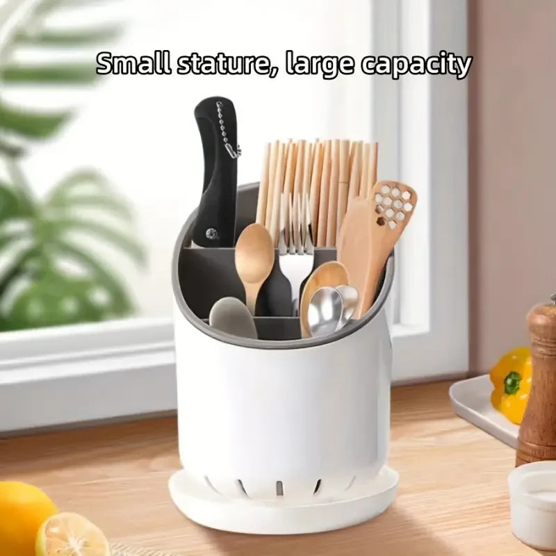 Kitchen Storage Chopsticks Tube Drain Plate Tableware Holder Home