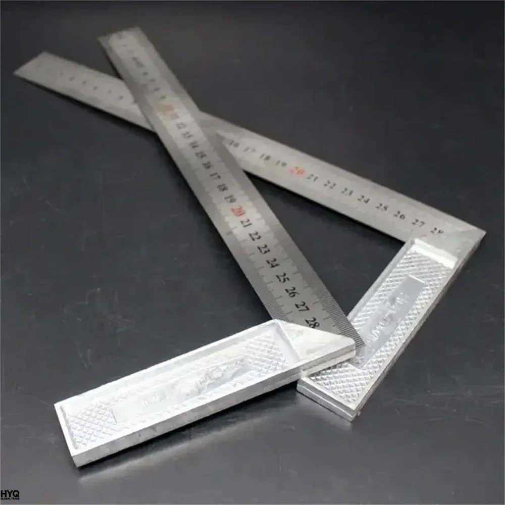 Regla De Ngulo Recto 250 Con Mango Aluminio Y Escala Acero Inoxidable