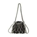 Pearl Woven Crossbody Bag for Women | Lace Design Purse