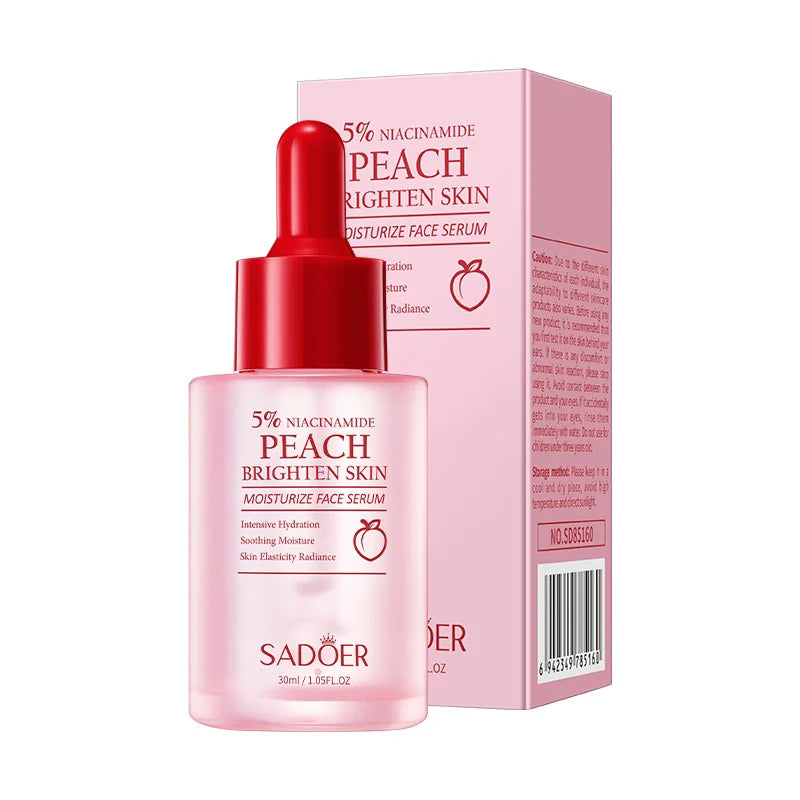 SADOER Niacinamide Peach Essence Hydrating Moisturizing Fruit