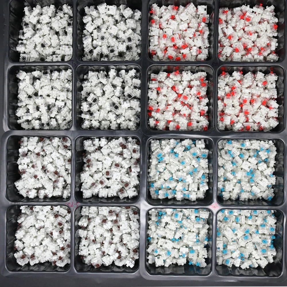 100 Pcs MX Mechanical Keyboard Switches – 3-Pin CIY SMD Black Blue
