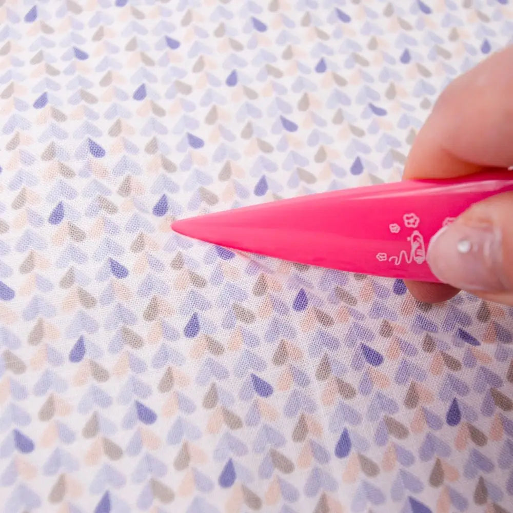 Pink Sewing Bone Folder Fabric Crease & Marking Tool