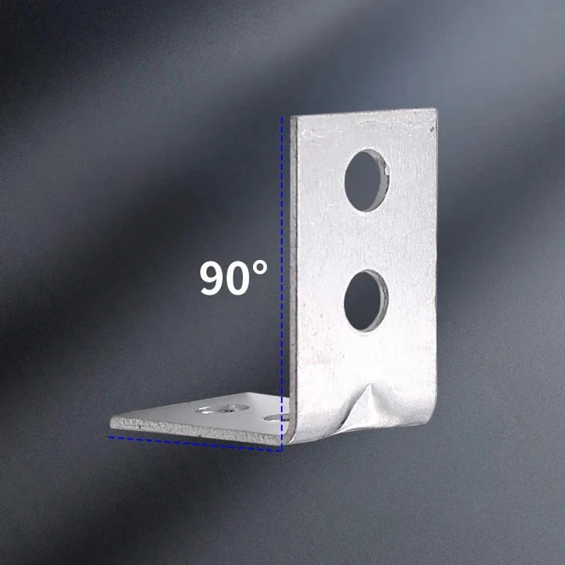 12-Pack L-Shaped Metal Corner Brackets – Right Angle Shelf Braces