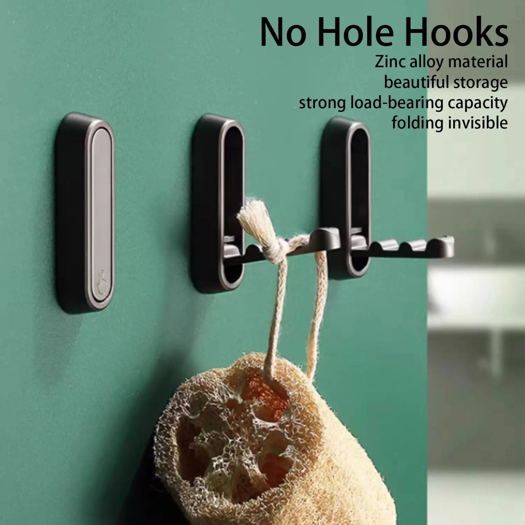 Folding Wall Hook Towel Coat Stainless Home Decoration Kitchen