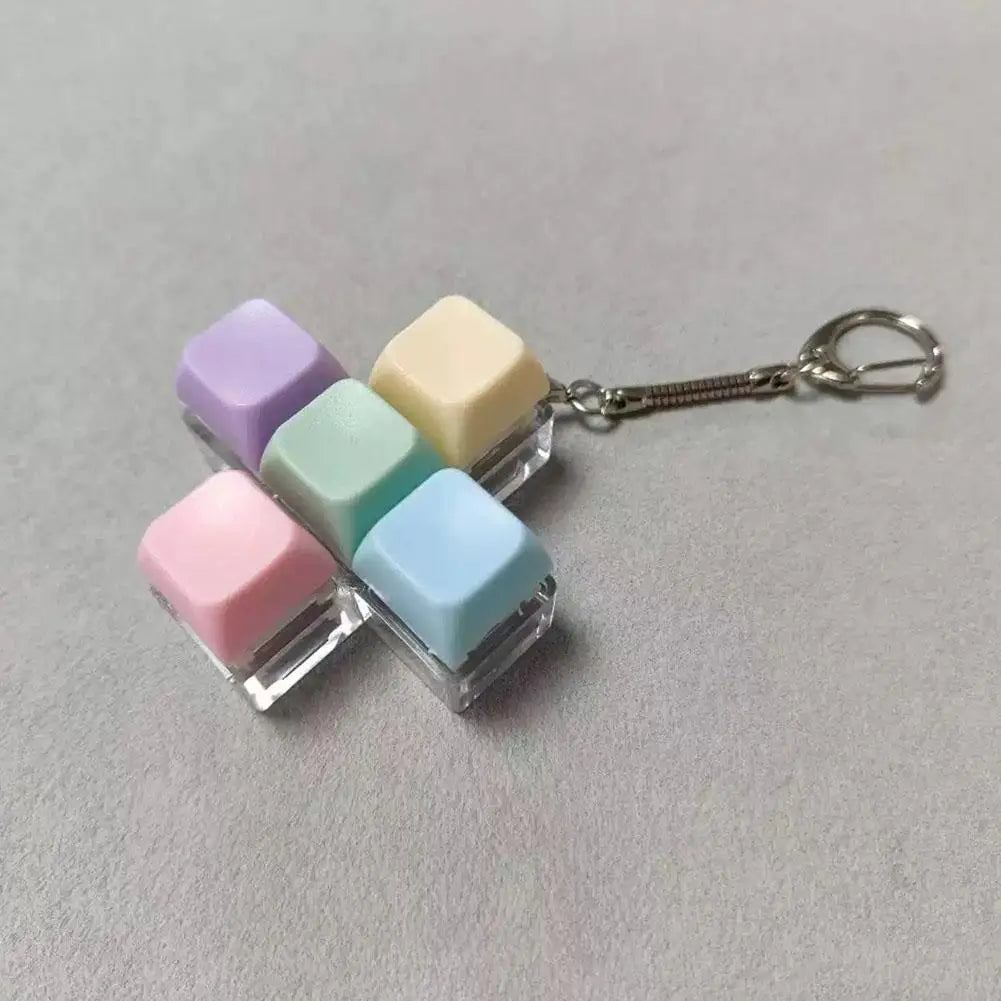 Mechanical Keyboard Fidget Clicker Keychain | 1/4/5/9 Button