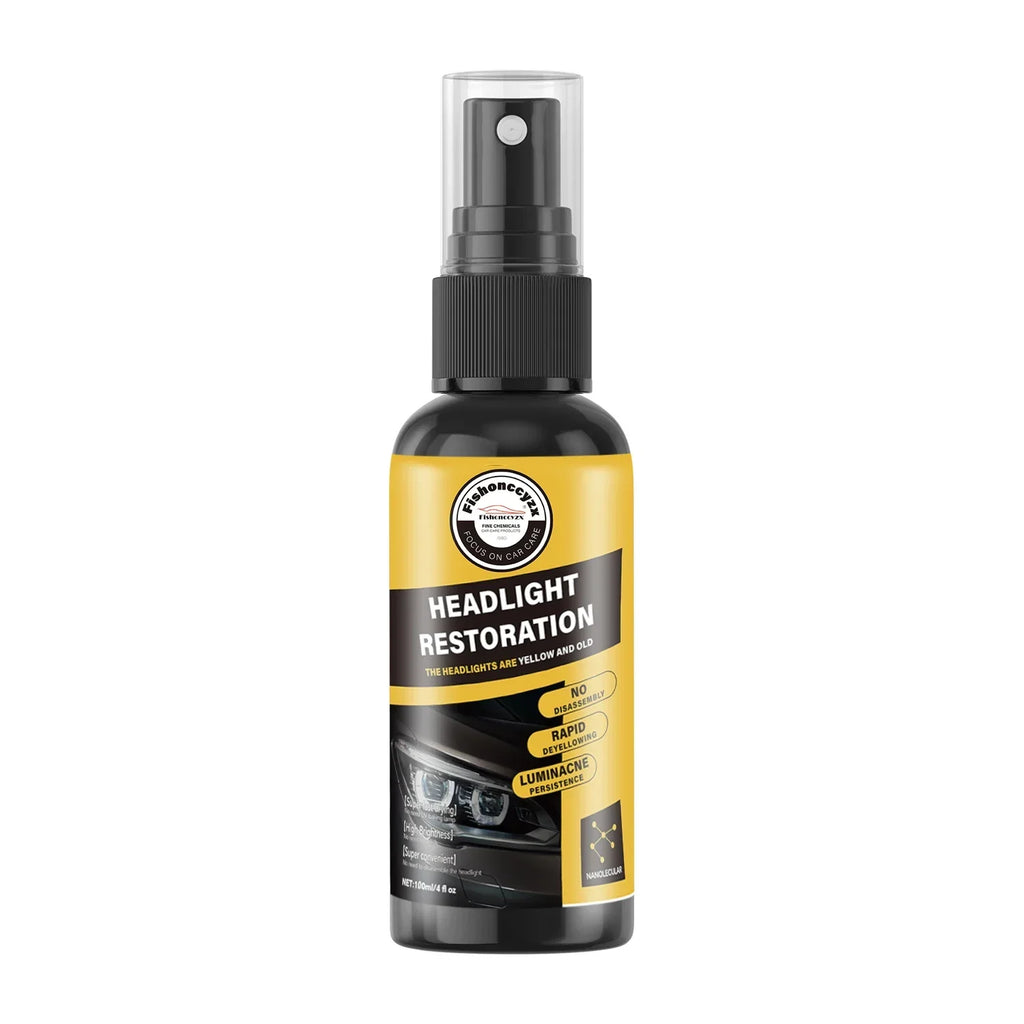 Car Headlight Coating Spray Liquid Light Cleaner Restorer UV