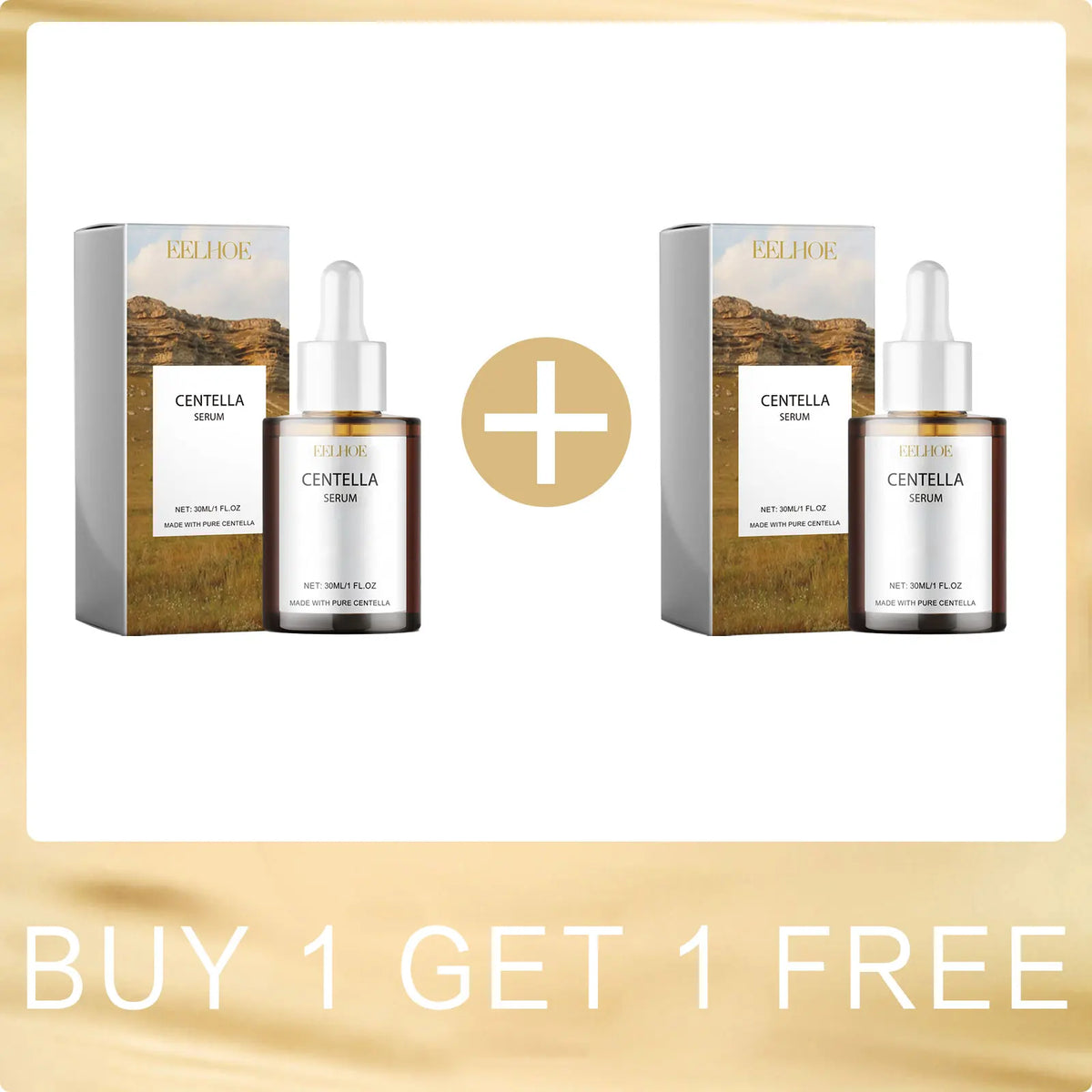 EELHOE Centella Cleansing Oil & Hydrating Face Serum Set