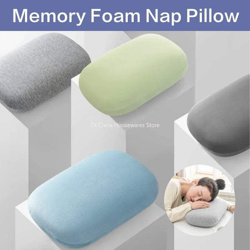 Memory Foam Neck Pillow – Soft Travel & Nap Support