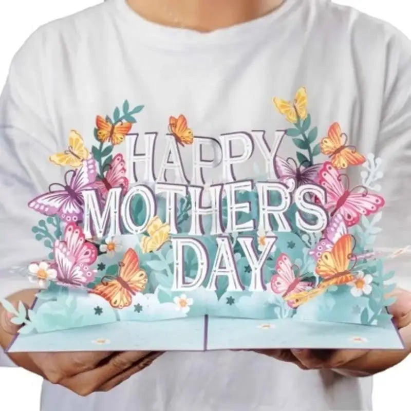 3D Pop-Up Happy Mother's Day Card with Envelope | Eco Paper