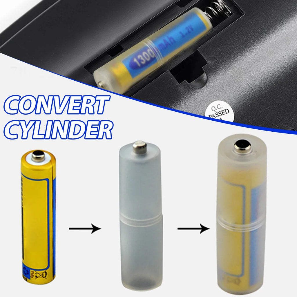 AAA to AA Battery Converter Adapter Holder – 4 Pack