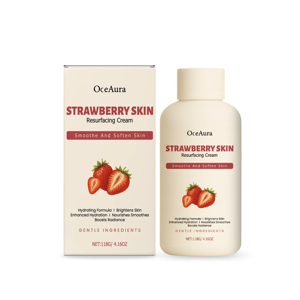 OceAura Strawberry Body Cream 118g – Moisturize & Smooth Skin