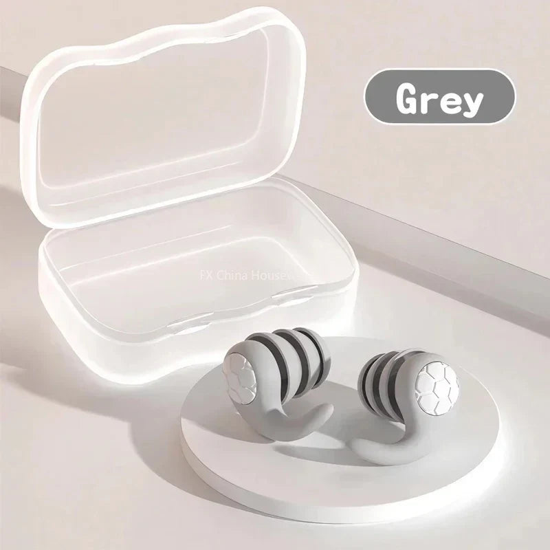 Soft Silicone Earplugs – Waterproof, Noise Blocking, Sleep & Swim