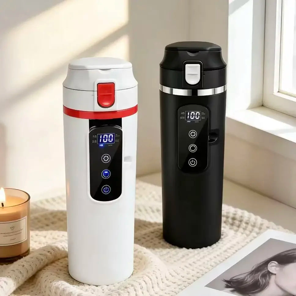 Car Electric Kettle 12V/24V 500ml Stainless Steel Travel Mug
