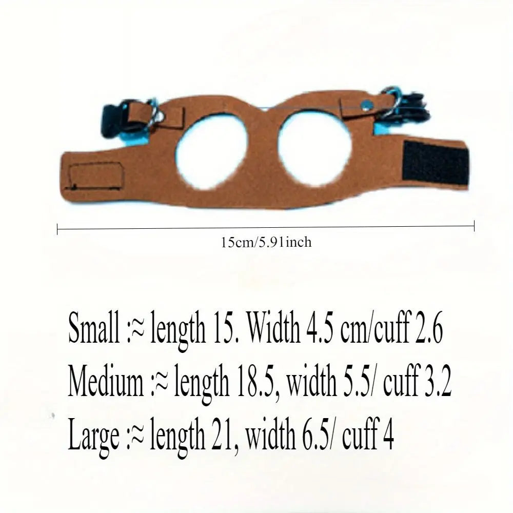 Adjustable Leather Rat & Lizard Harness Leash Set – 3 Sizes