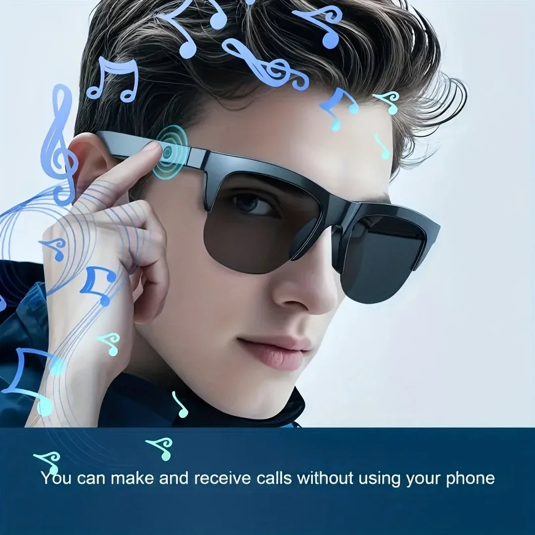 Smart Glasses Bluetooth Earphones – Calls, Music & UV Protection